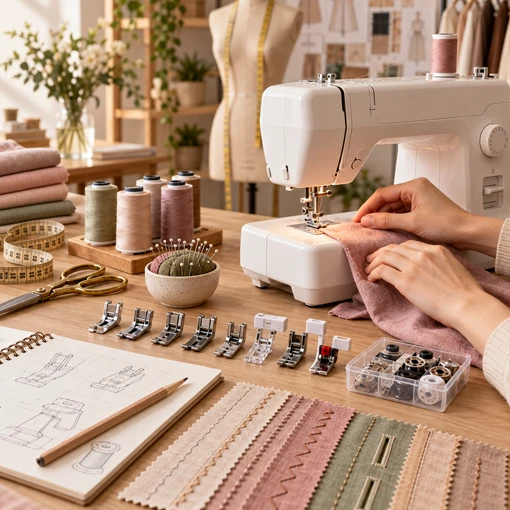 Curso de Manuseio e Acessórios de Máquinas de Costura